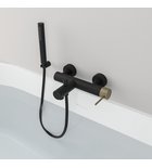 Photo: ULTRASAN Wall Mounted Bath Mixer Tap, black matt/gold matt