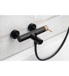 Photo: ULTRASAN Wannenarmatur, Schwarz matt/Gold matt