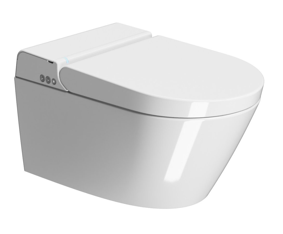 GSI WCLEAN závěsné WC Swirlflush s integrovaným elektronickým bidetem, bílá Extraglaze 7418K11