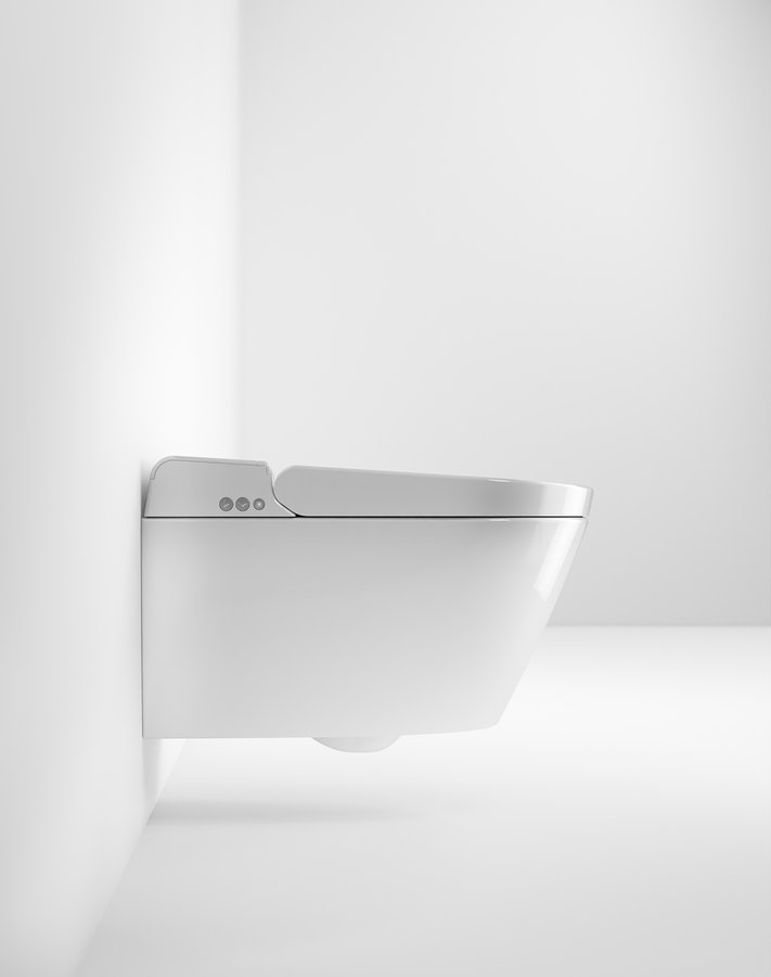GSI WCLEAN závěsné WC Swirlflush s integrovaným elektronickým bidetem, bílá Extraglaze 7418K11