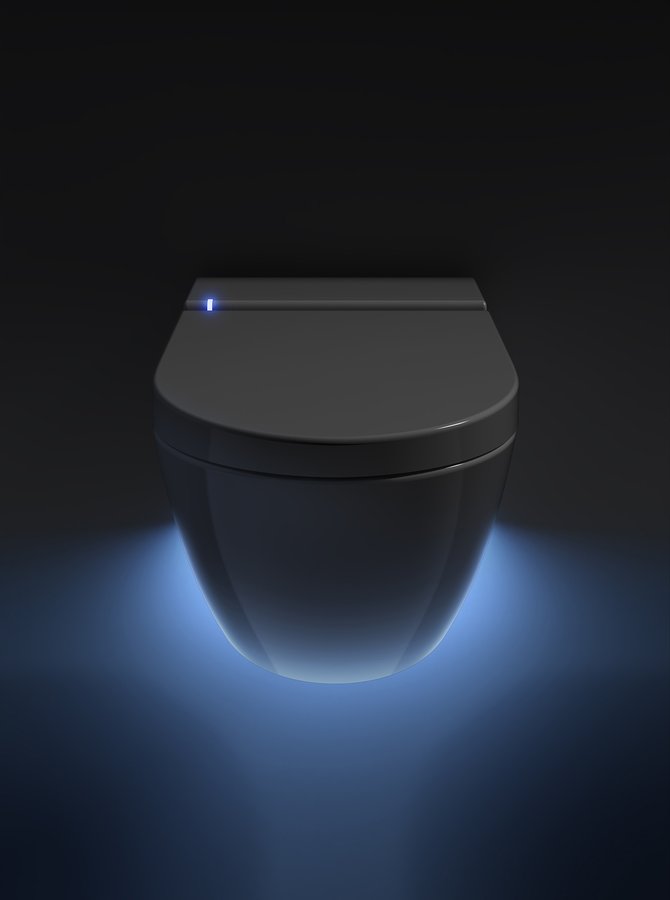 GSI WCLEAN závěsné WC Swirlflush s integrovaným elektronickým bidetem, bílá dual-mat 7418K09