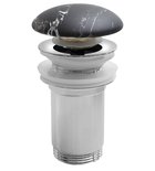 Photo: Korek umywalkowy 5/4“, klik-klak, grzybek ceramiczny, 10-50mm, carnico marmor