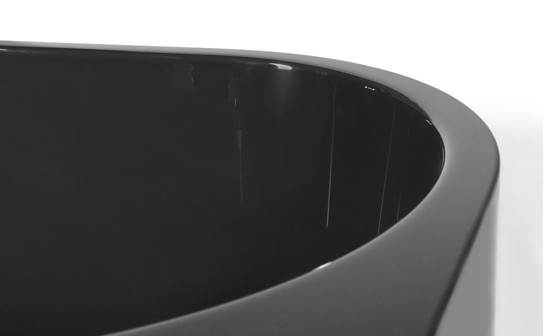 Polysan ASTRA R MONOLITH asymetrická vana 160x75x60cm, šedá 34611M.30