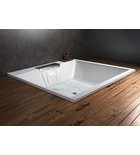 Photo: CAME FALLS Square Bath with Supporting Frame 175x175x50cm, white