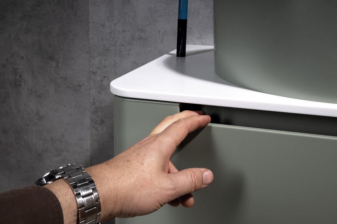 Sapho KERALA umyvadlová skříňka 140x35x47,5cm, 1x zásuvka, bílá lesk KR140-3030