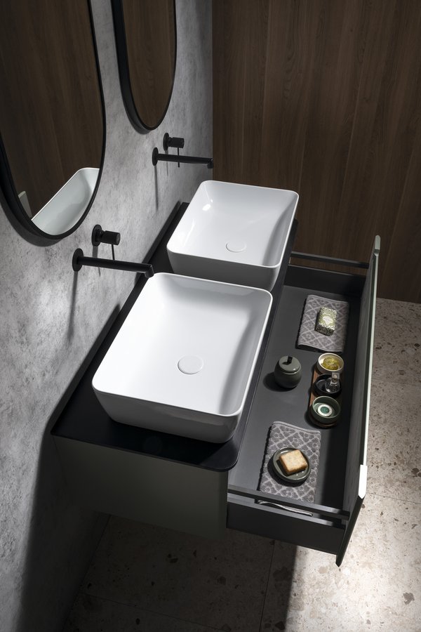 Sapho KERALA umyvadlová skříňka 140x35x47,5cm, 1x zásuvka, siena KR140-4242