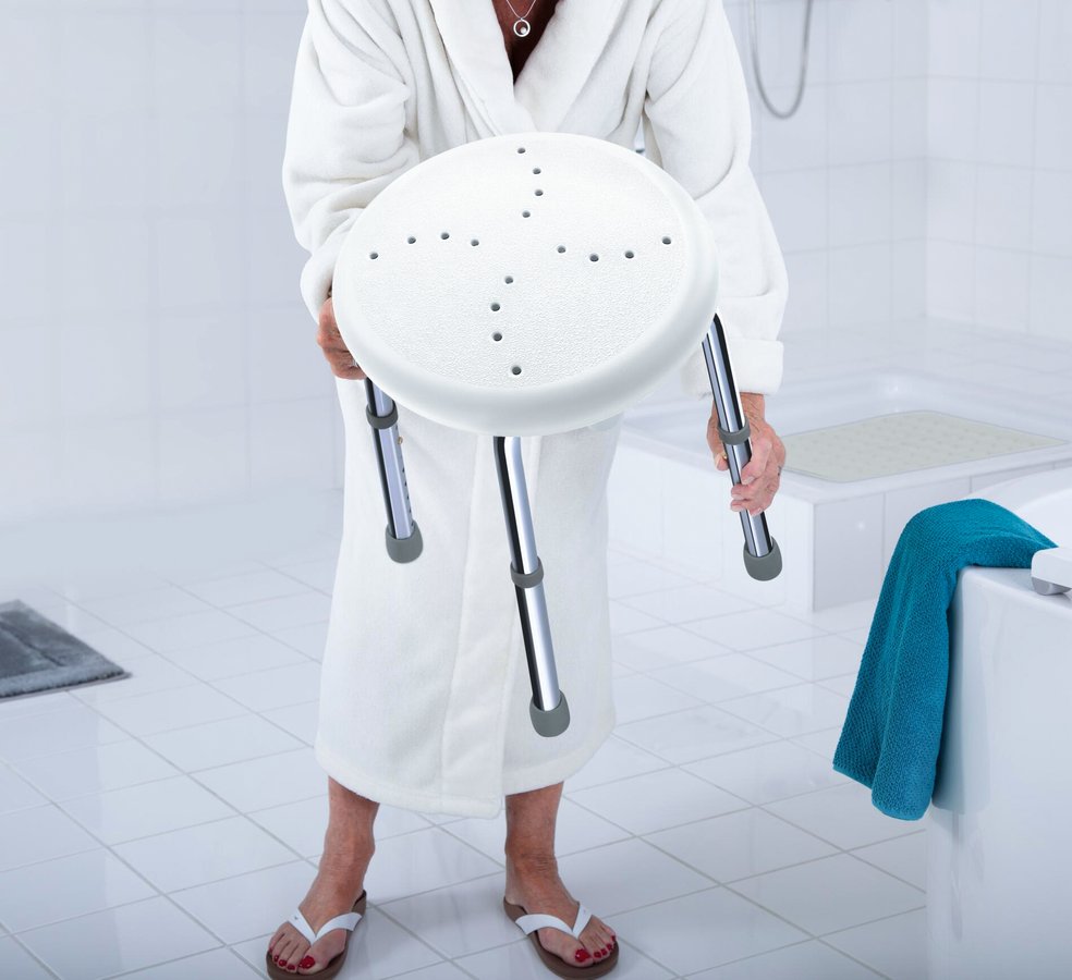 Ridder HANDICAP koupelnová stolička, průměr 45cm, bílá A170101