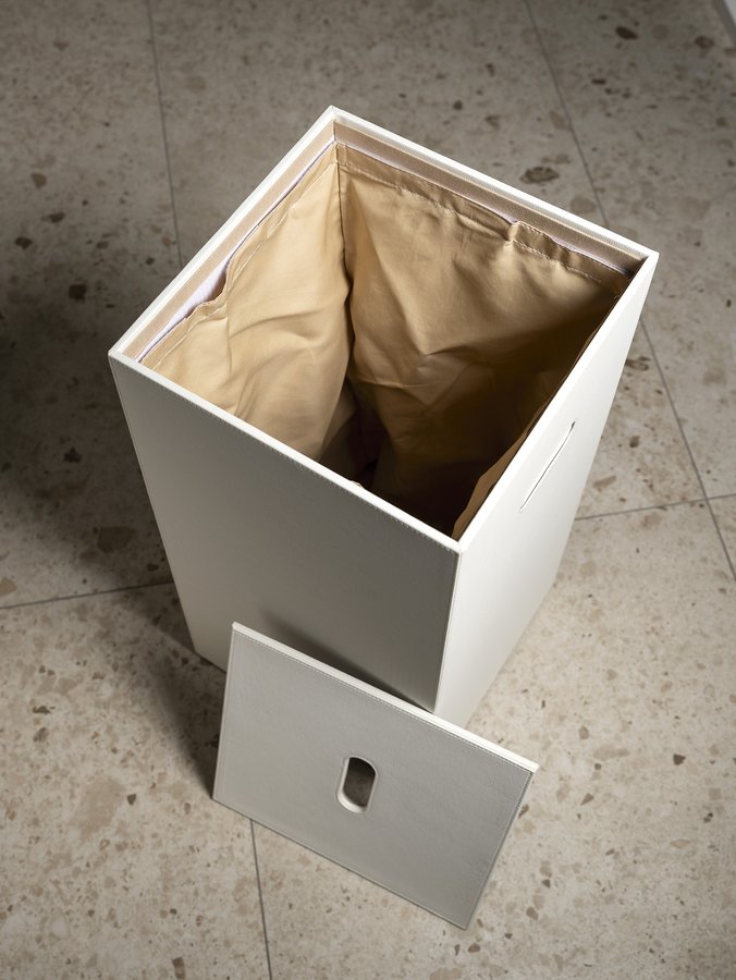 Gedy LUXURY koš na prádlo 49,5x61,8x29cm, bílá 103702