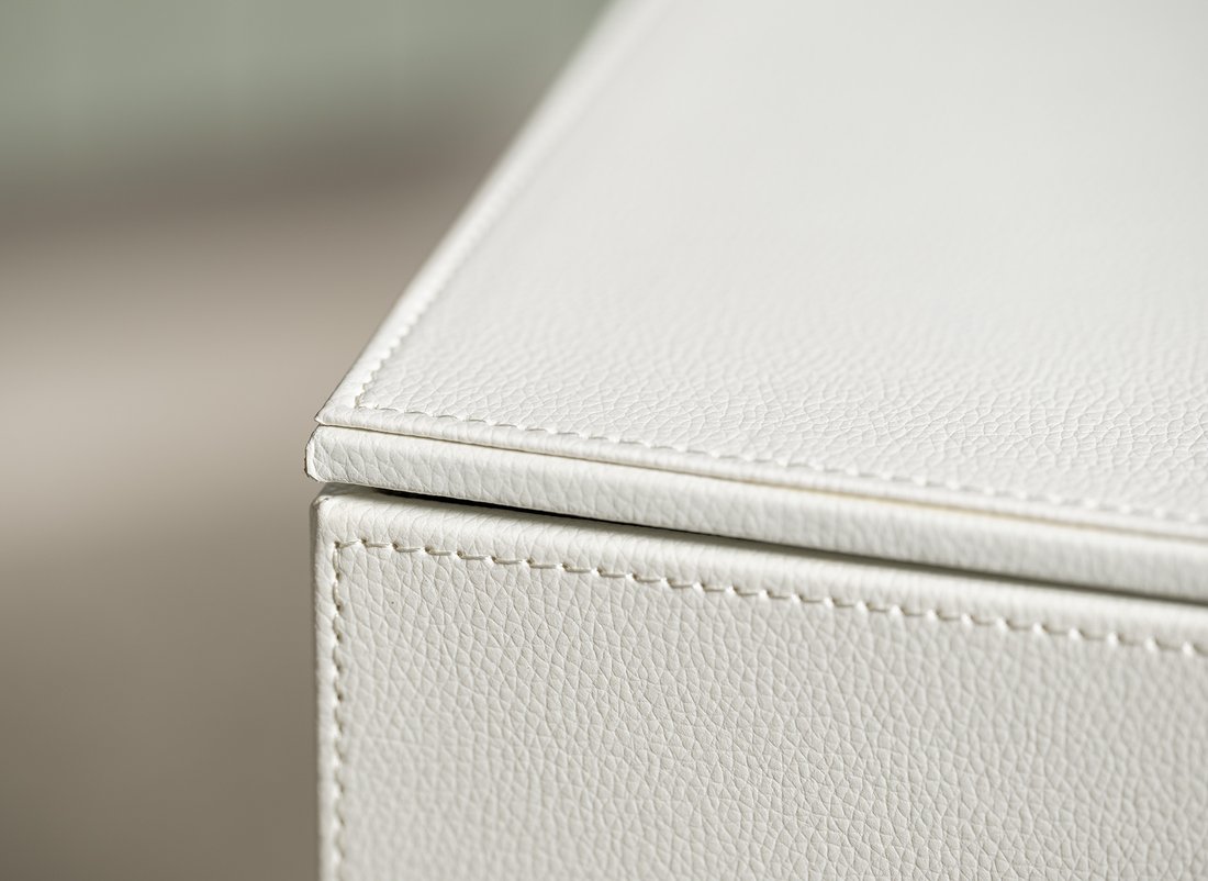 Gedy LUXURY koš na prádlo 49,5x61,8x29cm, bílá 103702