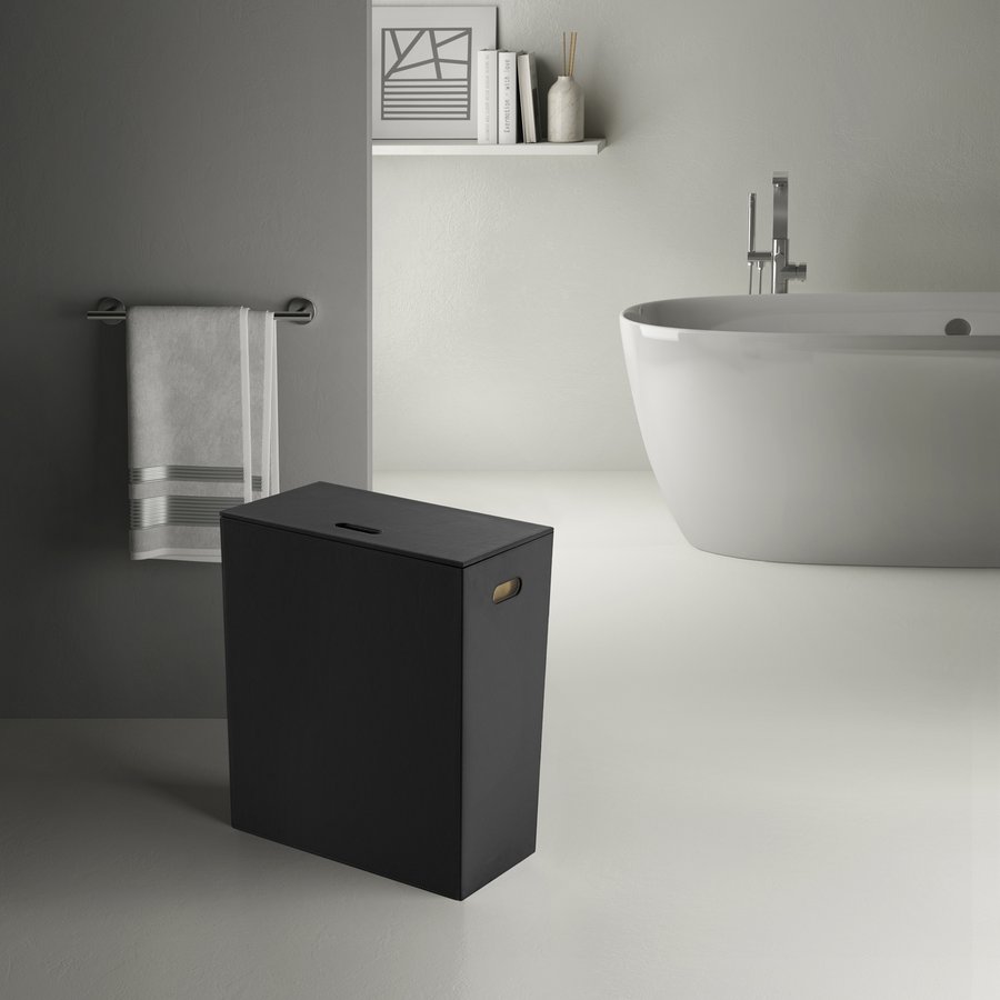 Gedy LUXURY koš na prádlo 49,5x61,8x29cm, černá 103714