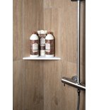 Photo: ABELINE półka narożna Rockstone 250x250mm, biały mat