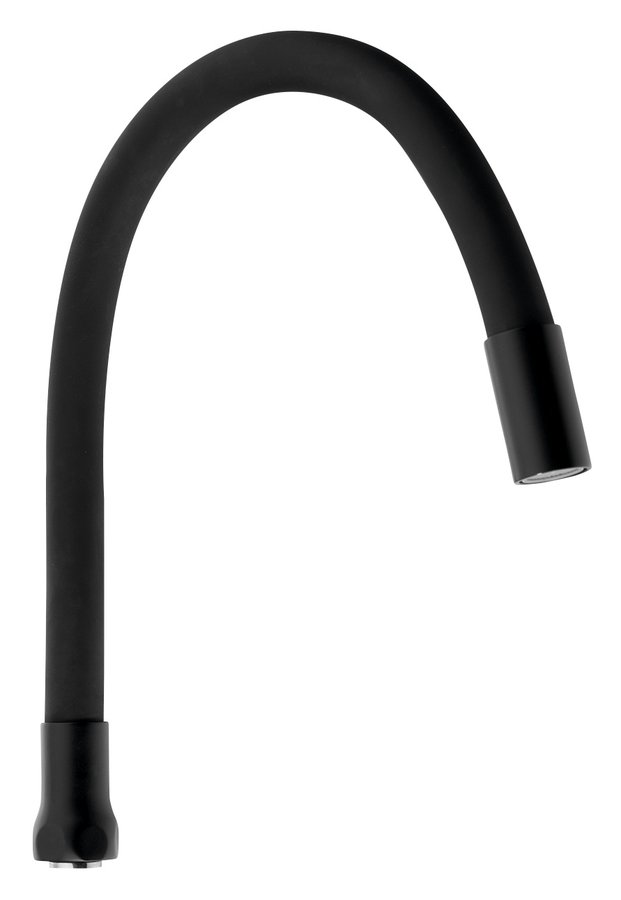 Flexibilní výtokové ramínko k baterii, 470mm, 3/4 ", černá mat 43983