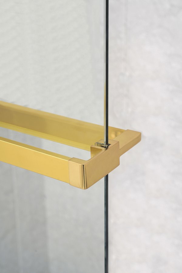 Sapho Police na walk-in zástěnu, 142cm, zlato mat EG1446