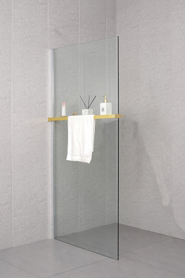 Sapho Police na walk-in zástěnu, 142cm, zlato mat EG1446