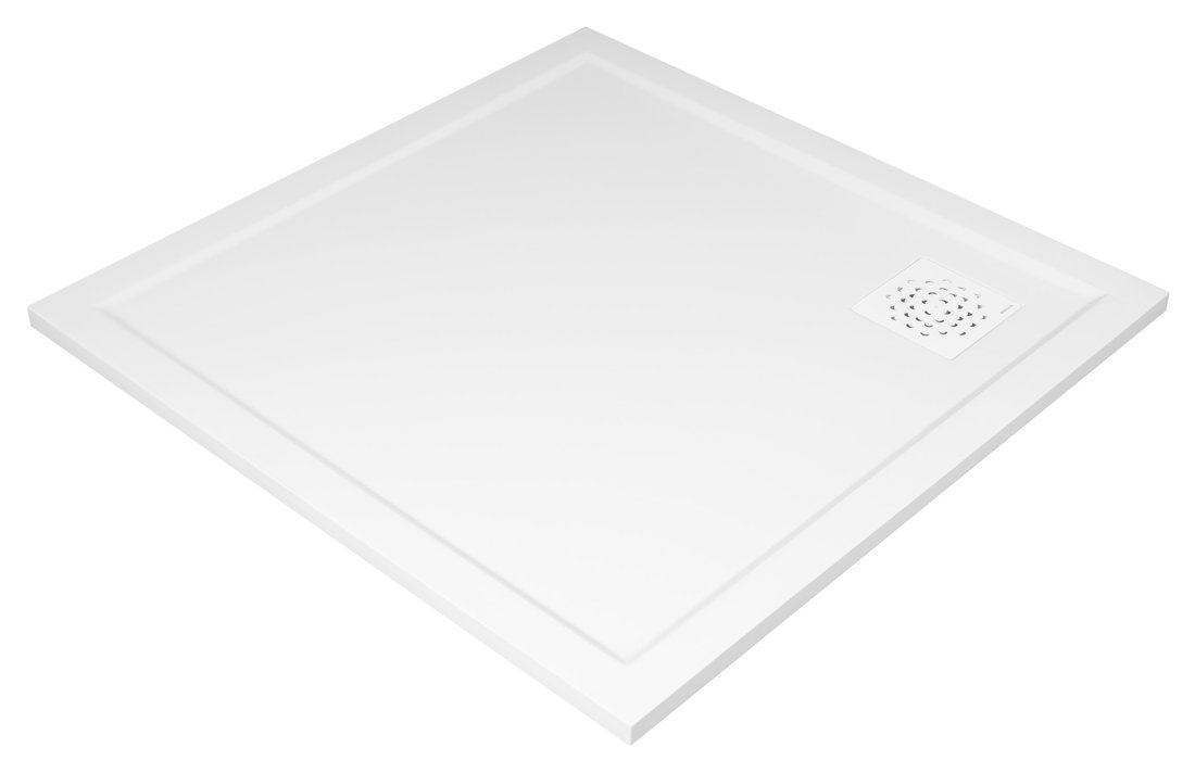 Gelco XENA sprchová vanička z litého mramoru, čtverec 90x90cm, bílá HX009