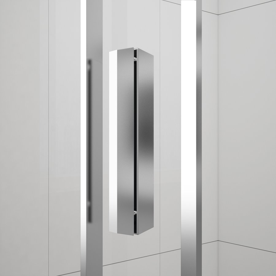 Polysan EASY půlkruhová sprchová zástěna 900x900mm, čiré sklo EL4615