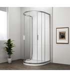 Photo: EASY D-Shaped Shower Enclosure 900x900mm, clear glass