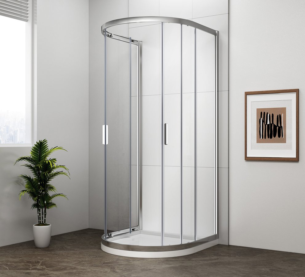 Polysan EASY půlkruhová sprchová zástěna 1000x1000mm EL4715