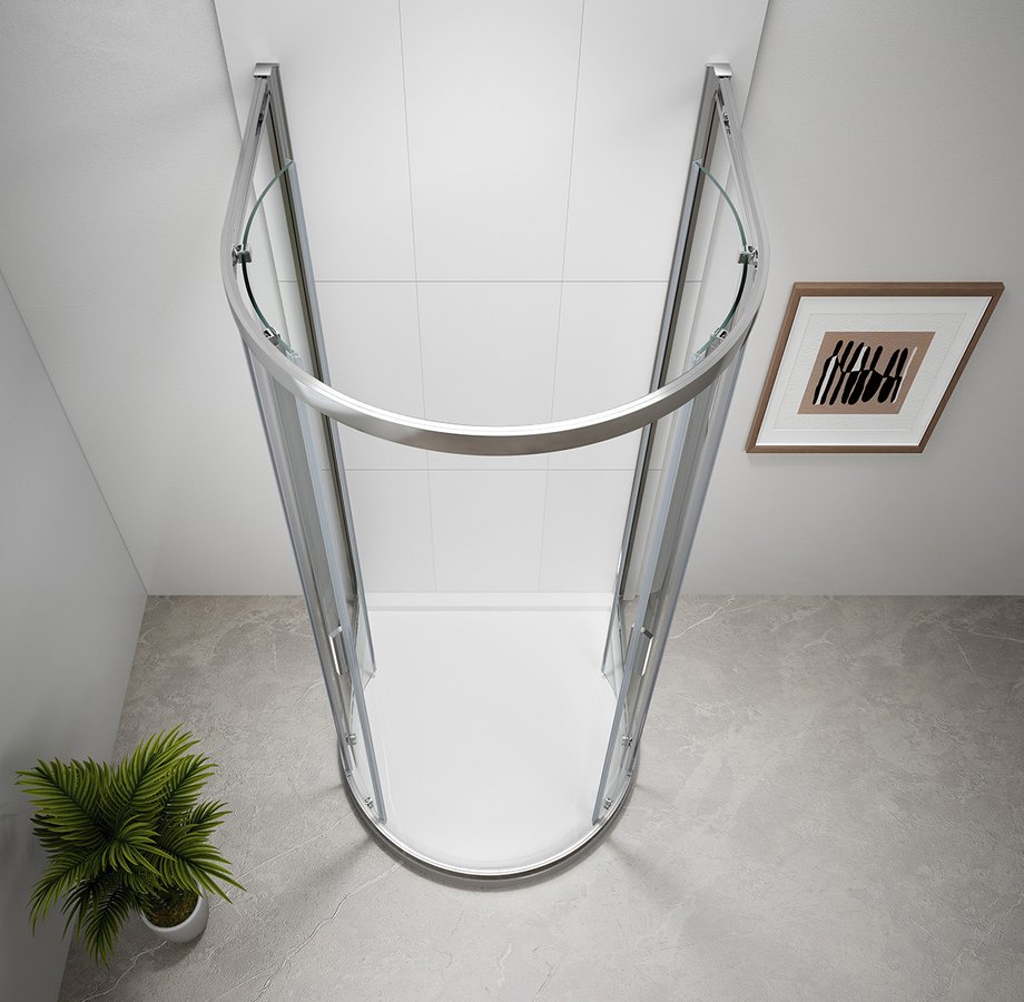 Polysan EASY půlkruhová sprchová zástěna 1000x1000mm EL4715