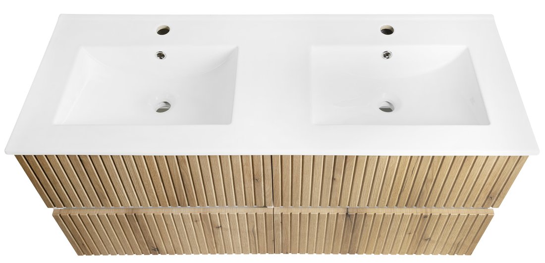 Aqualine PANEDA STRIP umyvadlová skříňka 119x55x45,2cm, dub emporio PN312