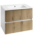 Photo: PANEDA STRIP szafka umywalkowa 69,5x55x45,2cm, dąb emporio