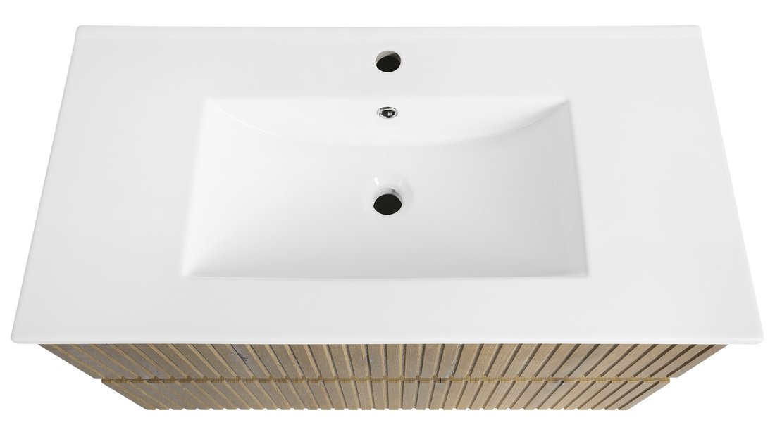 Aqualine PANEDA STRIP umyvadlová skříňka 89,5x55x45,2cm, dub emporio PN390