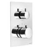 Photo: KIMURA Concealed Thermostatic Shower Mixer Tap, Installation Box, 3 Outlets, chrome