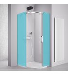 Photo: THRON COMPONENT kabina prysznicowa półokrągła 900x900mm, szkło czyste, lewa