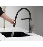 Photo: MAYA bateria zlewozmywakowa z prysznicem, czarny mat