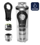 Photo: SET redukcja do węża prysznicowego 6 l/min, perlator 6 l/min, gwint zewnętrzny M24x1 i&nbsp;klucz, chrom