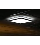 SILVER stropní LED svítidlo 28x28cm, 10W, 230V, 3000K/4000K/6500K, IP44, chrom Photo: SILVER stropní LED svítidlo 28x28cm, 10W, 230V, 3000K/4000K/6500K, IP44, chrom