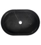 Photo: BLOK countertop stone washbasin, 55x37cm, mat black Marquin