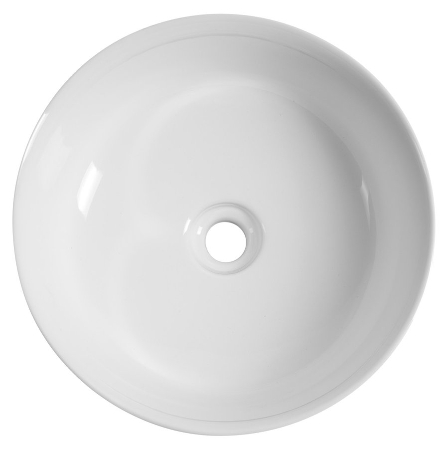 Sapho ALETTE keramické umyvadlo na desku, vysoké, Ø 41cm, bílá AR459