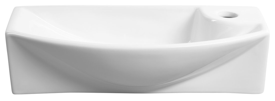 Sapho CARLON keramické umývátko, 45x23cm, otvor pro baterii vpravo, bílá AR458