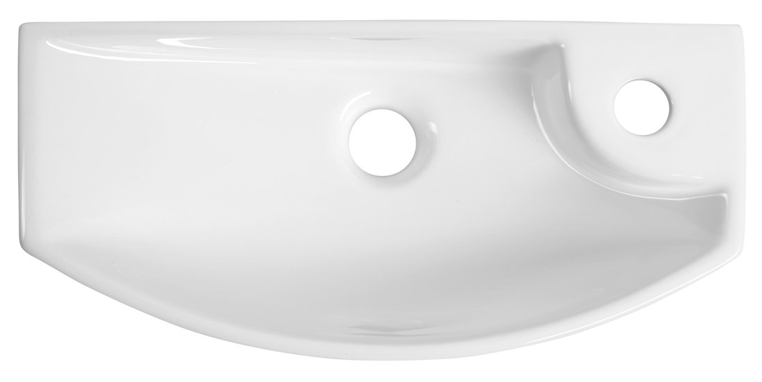 Sapho CARLON keramické umývátko, 45x23cm, otvor pro baterii vpravo, bílá AR458