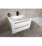Photo: WAVE Unterschrank 79,7x45x47,8cm, weiß/Eiche cuneo