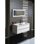 Photo: WAVE Double Vanity Unit 119,7x50x47,8cm, white/oak collingwood
