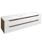 Photo: WAVE Doppelunterschrank 179,7x50x47,8cm, weiß/Eiche collingwood