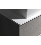 Photo: WAVE Platte Rockstone 100,7x1,2x48,8cm, weiss matt