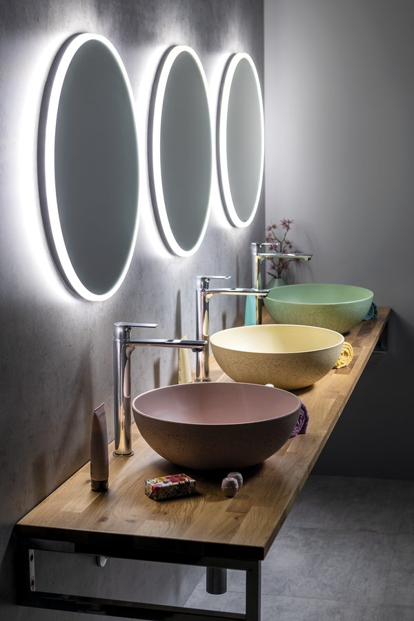 Sapho VISO kulaté zrcadlo s LED osvětlením ø 50cm VS050