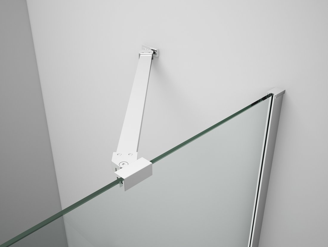 Gelco TRINITY CHROME čtvercový sprchový kout 800x800mm, čiré sklo, levé GT5680-80CL-CH