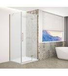 Photo: TRINITY GOLD MATT rectangular screen 1000x800mm corner entry, matt glass, right