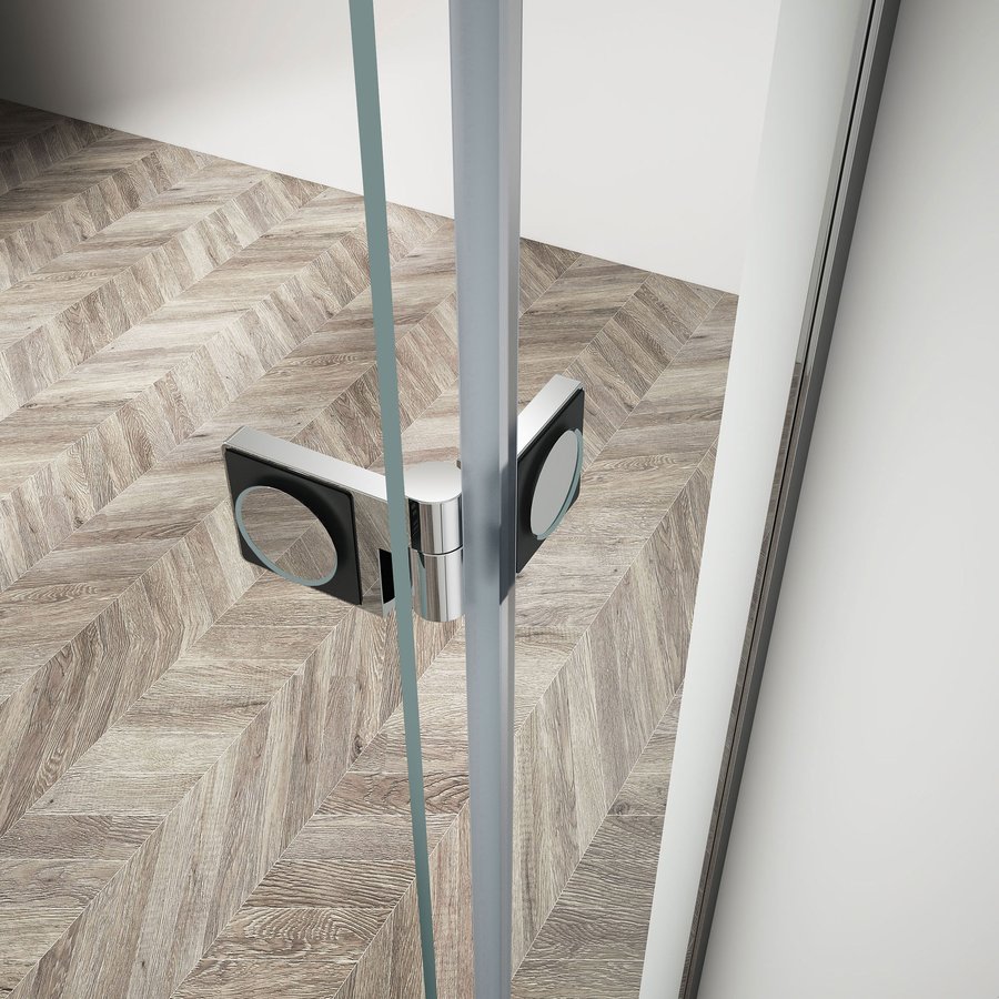 Gelco TRINITY CHROME obdélníkový sprchový kout 1100x800mm, matné sklo, pravé GT5680-11MR-CH