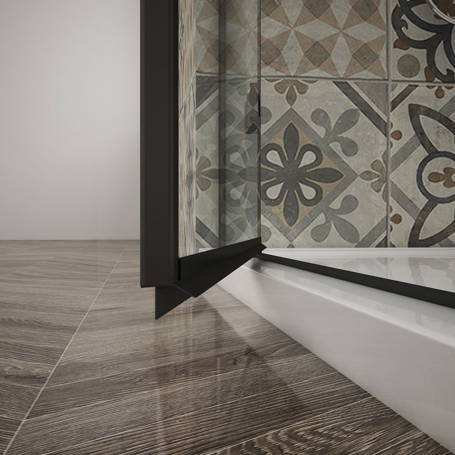 Gelco TRINITY BLACK obdélníkový sprchový kout 800x900mm, čiré sklo, levé GT5690-80CL-B