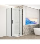 Photo: TRINITY BLACK quadrant shower enclosure 900x900mm, matt glass, right