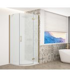 Photo: TRINITY GOLD MATT quadrant shower enclosure 900x900mm, matt glass, right