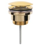 Photo: Washbasin Waste 5/4“, universal, big plug, gold