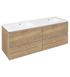 Photo: EZARA Double Vanity Unit 140x55x46cm, oak alabama