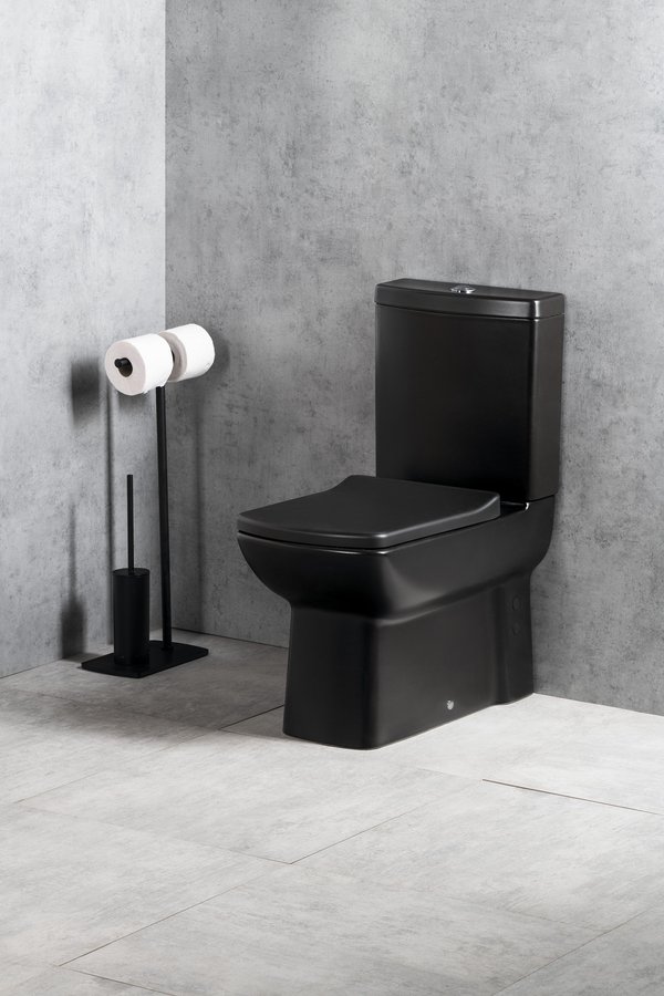 CREAVIT LARA WC kombi, spodní/zadní odpad, černá mat LR360-01