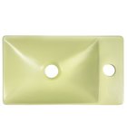 Photo: MARGITHA ceramic washbasin 38x22cm, hole for tap on the right, pistachio